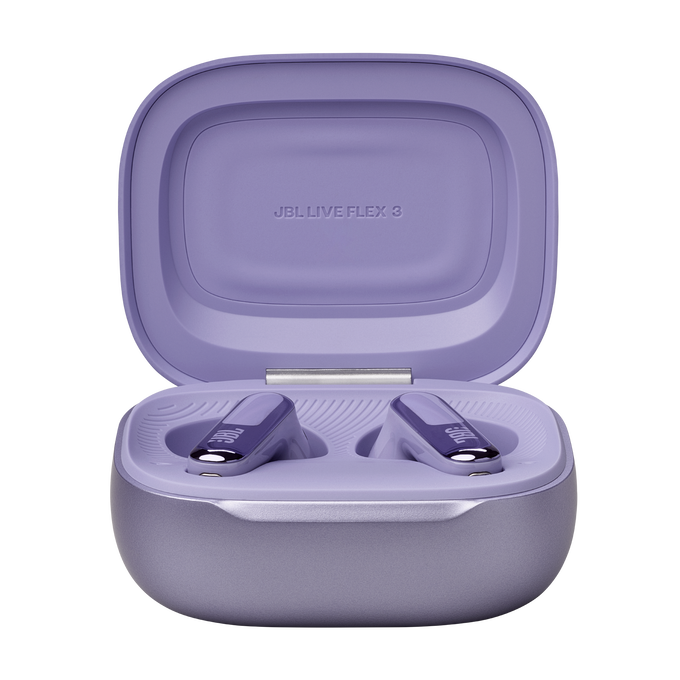 JBL Live Flex 3 - Purple - True wireless noise-cancelling open-stick earbuds - Detailshot 2 image number null